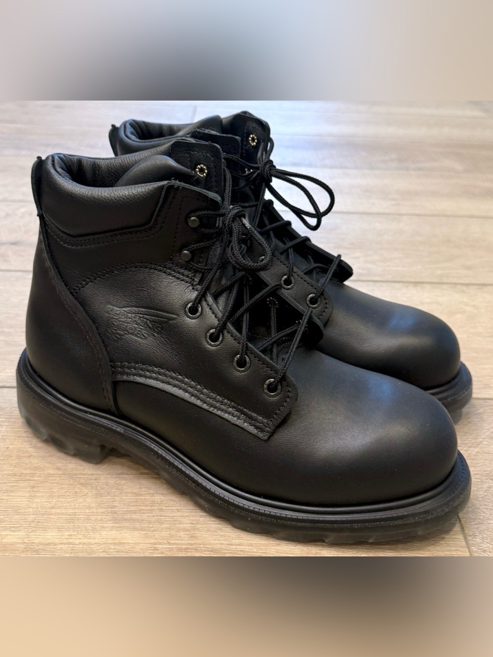 NEW RED WING 607 6-INCH SOFT TOE SLIP RESISTANT SUPER SOLE 2.0 WORK BOOTS 8.5 E2